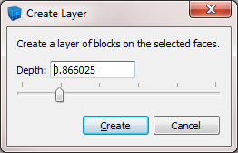 the Create Layer dialog