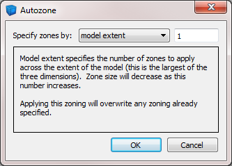 autozoning by model extent