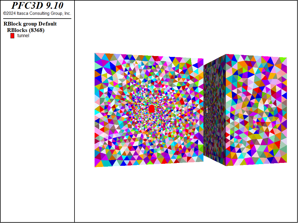 Rigid Block Model of Tunnel Excavation — Itasca Software 9.1 documentation