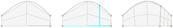 splitting a curved edge